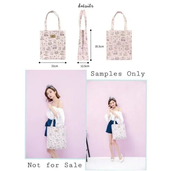 Waterproof Bichon Large Tote Shoulder Bag Travel Purse - Picture 4 of 12